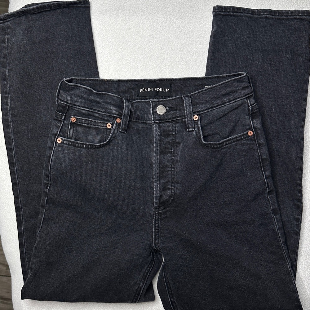 Denim Forum Arlo High Rise Straight 28L - Picture 2 of 11